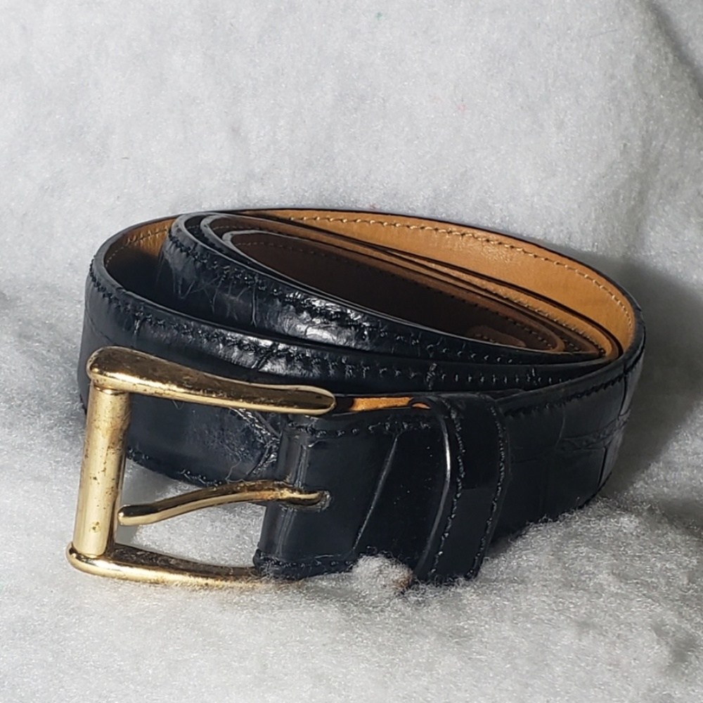 Bergdorf Goodman 42" Alligator Skin Belt